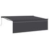 vidaXL Retractable Awning Manual Anthracite 450 x 300 cm