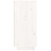 vidaXL Sideboard White 110x34x75 cm Solid Wood Pine