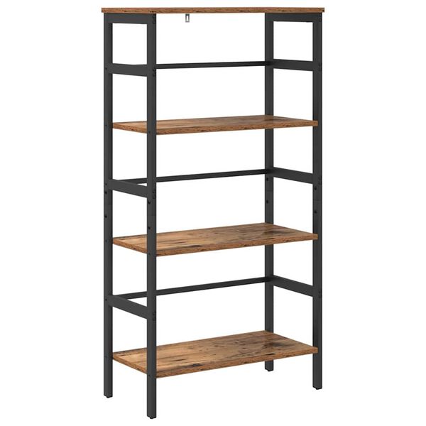 vidaXL Bookshelf Old Wood 60 x 29.5 x 115 cm Engineered Wood