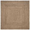 vidaXL Area Rug Natural and Black 300 x 300 cm Jute