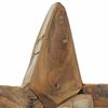 vidaXL Christmas Star Brown 30 x 5 x 45 cm Solid Teak Wood