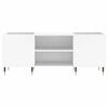 vidaXL Record Cabinet White 121x38x48 cm Engineered Wood