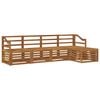 vidaXL Outdoor Sofa Set 5 pcs Natural