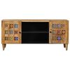 vidaXL TV Cabinet Natural 105 x 33.5 x 46 cm Solid Mango Wood