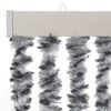 vidaXL Fly Curtain Grey and Black and White 90x200 cm Chenille