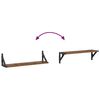 vidaXL Wall Shelves 2 pcs Old Wood 60 x 15 x 15.5 cm Engineered Wood