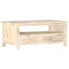 vidaXL Coffee Table White 90x50x40 cm Solid Mango Wood