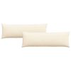 vidaXL Sofa Pillows 2 pcs Cream 120 x 40 cm Corduroy Fabric