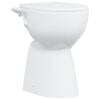 vidaXL Rimless Toilet 7 cm Extra Height Soft Close Ceramic White