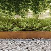 vidaXL Lawn Edging Rusty 450 x 0.05 x 20 cm Weathering Steel