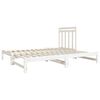 vidaXL Pull-out Day Bed without Mattress White 2x(90x190) cm
