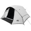 vidaXL Camping Tent Cabin 4-Person White Blackout Fabric Waterproof