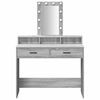 vidaXL Dressing Table Grey 100 x 41 x 140 cm Engineered Wood