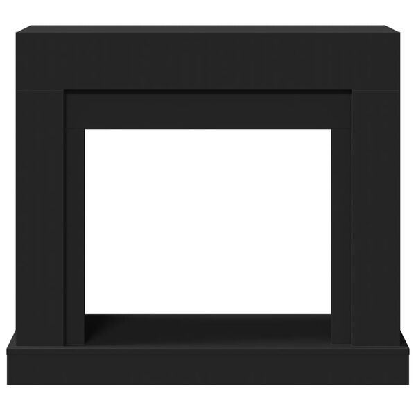 vidaXL Fireplace Surround Black 100x30x87.5 cm Engineered Wood
