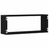 vidaXL Wall Shelves 6 pcs Black oak 60 x 15 x 23 cm Engineered wood