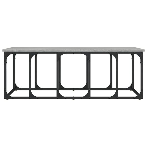 vidaXL Coffee Table Grey Sonoma 100x50x35.5 cm Engineered Wood