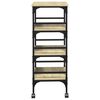 vidaXL Kitchen Trolley Sonoma Oak 45x35x89.5 cm Engineered Wood