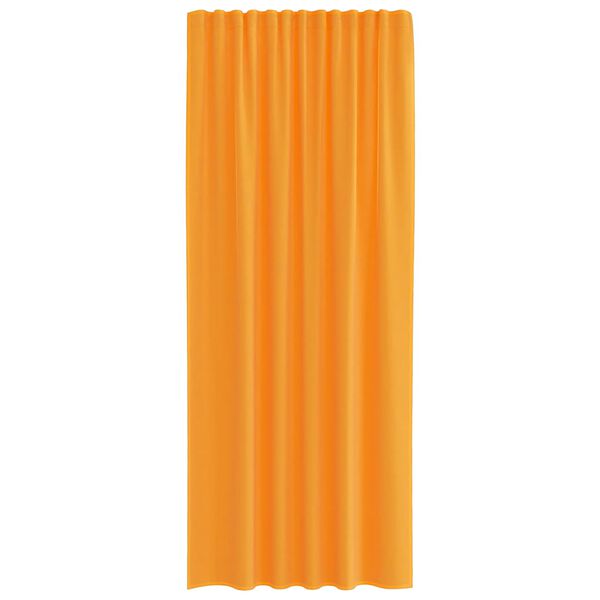 vidaXL Voile Curtains with Rod Pockets 2 pcs Orange