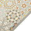 vidaXL Kitchen Rug Washable Hexagon Pastel 60x300 cm Velvet