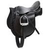 Kerbl Saddle Set | Black | Leather | 17.5 inches | Durable | Horse Riding Saddle