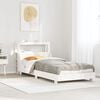vidaXL Bed Frame without Mattress White 90x200 cm Solid Wood Pine