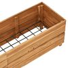 vidaXL Raised Bed 150x40x38 cm Recycled Teak Wood and Steel