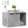 vidaXL Cat Litter Box Enclosure Concrete Grey 60x40x40 cm Engineered Wood