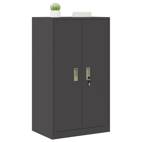 vidaXL Storage Cabinet Black 60 x 40 x 105 cm Cold-Rolled Steel