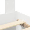 vidaXL Bed Frame with Headboard White 140 x 190 cm Engineered Wood