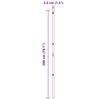 vidaXL Fence Post 7 pcs Grey Steel