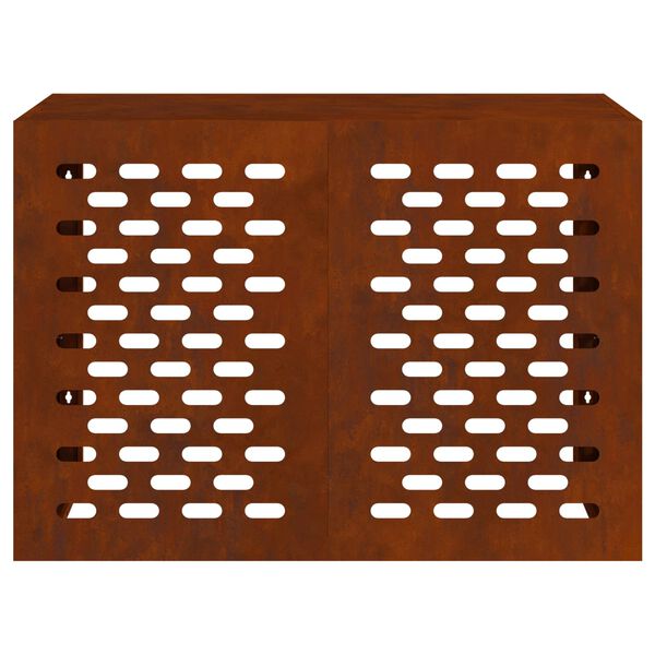 vidaXL Air Conditioner Cover Rusty 100 x 50 x 70 cm Weathering Steel
