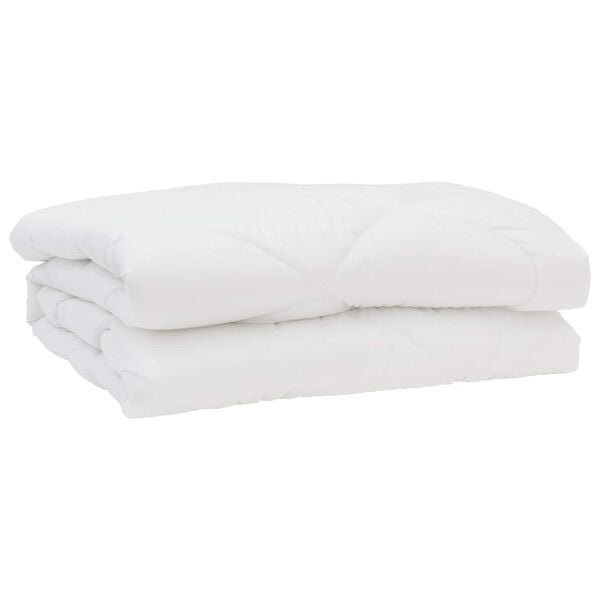 vidaXL Duvet with Pillow 3 pcs White Microfibre