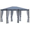 vidaXL Gazebo with Mesh Screens 3x4 m Anthracite Steel