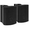 vidaXL Wall-mounted Stereo Speakers 2 pcs Black Indoor Outdoor 100 W