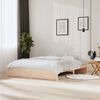 vidaXL Bed Frame without Mattress Solid Wood 180x200 cm Super King Super King Size