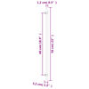 vidaXL Cabinet Handles 5 pcs Bronze 480 mm Stainless Steel