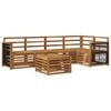 vidaXL Outdoor Sofa Set 5 pcs Natural Solid Acacia Wood