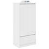 vidaXL Cabinet with Drawer White 55.5x34x119.5 cm Engineered Wood