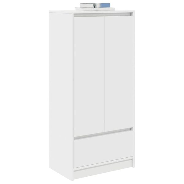 vidaXL Cabinet with Drawer White 55.5x34x119.5 cm Engineered Wood