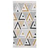 vidaXL Rug Yellow and Grey 80x150 cm Cotton