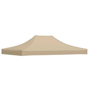 vidaXL Party Tent Roof 4.5x3 m Beige 270 g/m&sup2;