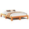 vidaXL Bed Frame without Mattress Wax Brown 140x200 cm Solid Wood Pine