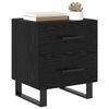vidaXL Bedside Cabinet Black Oak 40 x 35 x 47.5 cm Engineered Wood