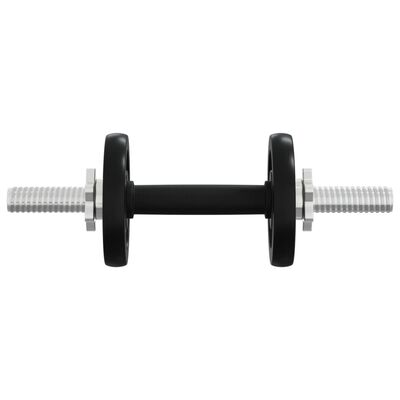 vidaXL Barbell and Dumbbell with Plates 120 kg Cast Iron