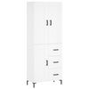 vidaXL Highboard White 69.5x34x180 cm Engineered Wood