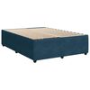vidaXL Bed Frame without Mattress Blue 140x200 cm Velvet