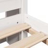 vidaXL Bookcase Bed without Mattress White 140x200 cm Solid Wood Pine