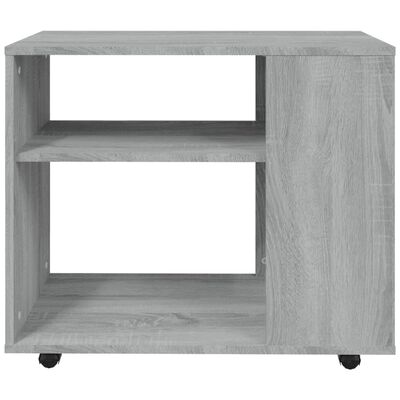 vidaXL Side Table Grey Sonoma 70x35x55 cm Engineered Wood