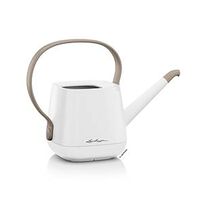LECHUZA Watering Can YULA 1.7L White and Taupe Semi-glossy