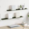 vidaXL Floating Shelf 2 pcs Olive Green 80 x 9 x 2.5 cm Steel